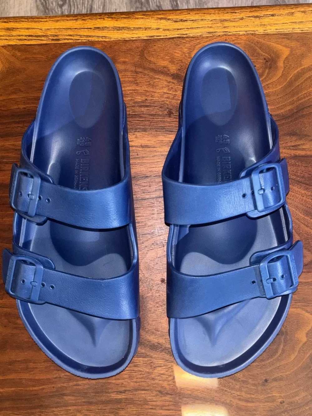 Dr. Martens Men's Royal Blue Double-Buckle Slide Sandals